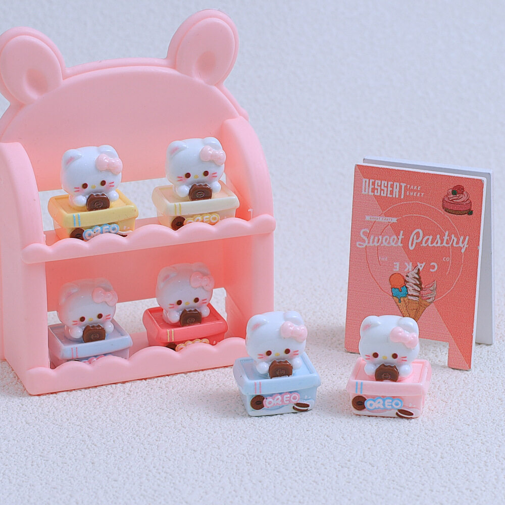 「5個入り」DIY素材｜レディース・立体クッキー・ネコ・デコレーションパーツ・レジン・可愛い・ユニーク|undefined