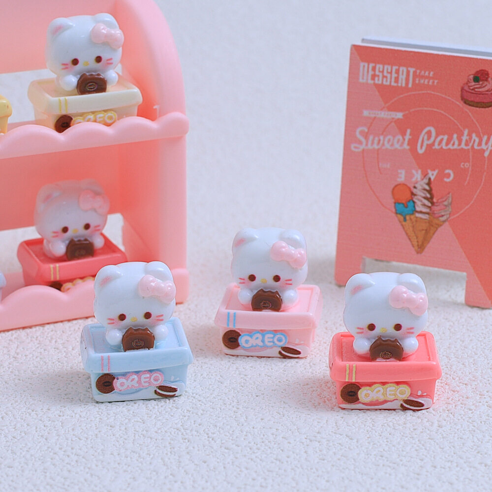 「5個入り」DIY素材｜レディース・立体クッキー・ネコ・デコレーションパーツ・レジン・可愛い・ユニーク|undefined