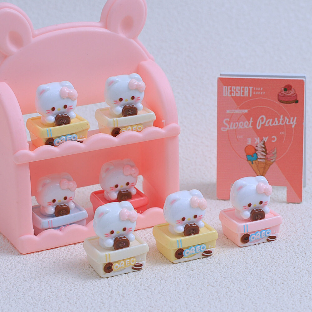 「5個入り」DIY素材｜レディース・立体クッキー・ネコ・デコレーションパーツ・レジン・可愛い・ユニーク|undefined