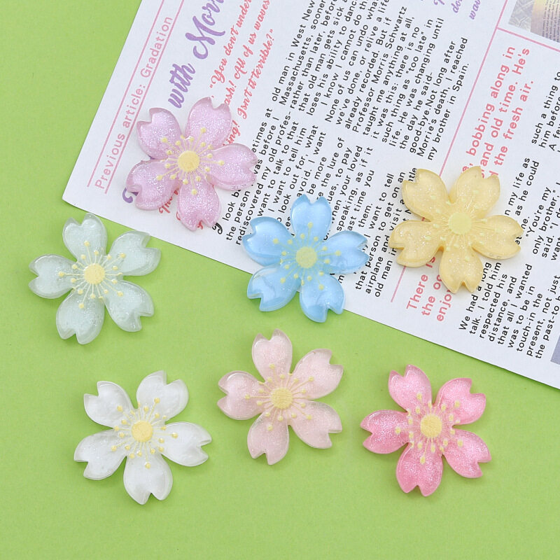 「5個入り」レジンパーツ｜レディース・DIY素材・スマホケース飾り・ヘアアクセサリー・桜小花・クリエイティブ|undefined