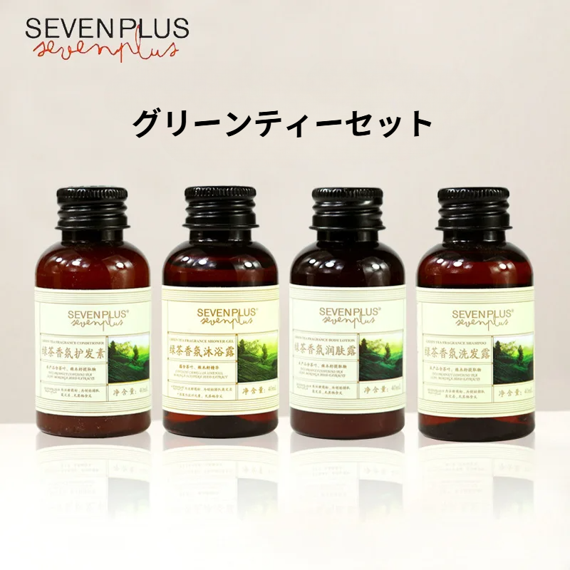 sevenplusシャンプー・ボディーソープ・コンディショナー｜ローション・ミニボトル・使い切り・アメニティ・旅行用・グリーンティー・さっぱり|undefined