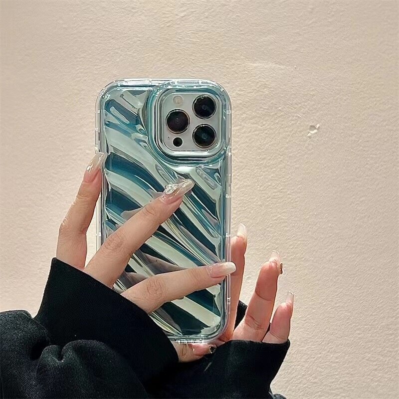 iPhoneケース|グラデーションカラー・オーロラ・透明・斜め模様・スマホケース・おしゃれ・トレンド|undefined