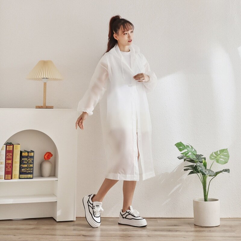 EVAレインコート｜繰り返して利用・大人用・厚手・ロング丈・携帯便利・ハイキング・旅行・防風・防水・男女兼用・全身を覆う・雨具|undefined
