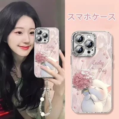 スマホケース|iPhone 16/15/14/13/12 Pro Max/Plus対応・猫・可愛い・軽量・薄型