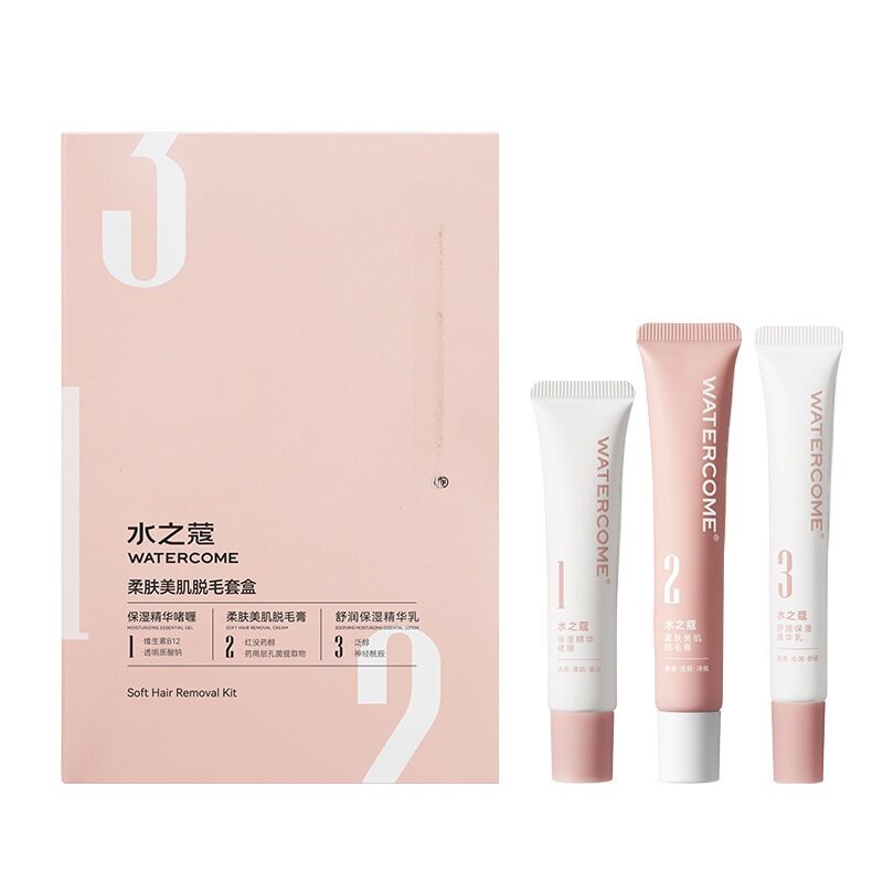 WATERCOME脱毛セット｜肌に優しい・除毛クリーム・指毛/体毛用・つるつる美肌・ノンパーマネント・保湿エッセンス|undefined