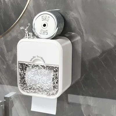 ティッシュボックス｜壁掛け・トイレ用・高デザイン・ペーパータオル・水波・氷河模様