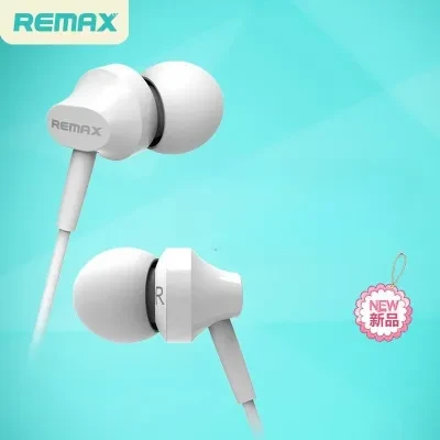 Remax【2024新品】有線イヤホン｜3.5mm・カナル型・マイク付き・金メッキ・絡み防止・通話対応・在宅勤務・パソコンPC・重低音