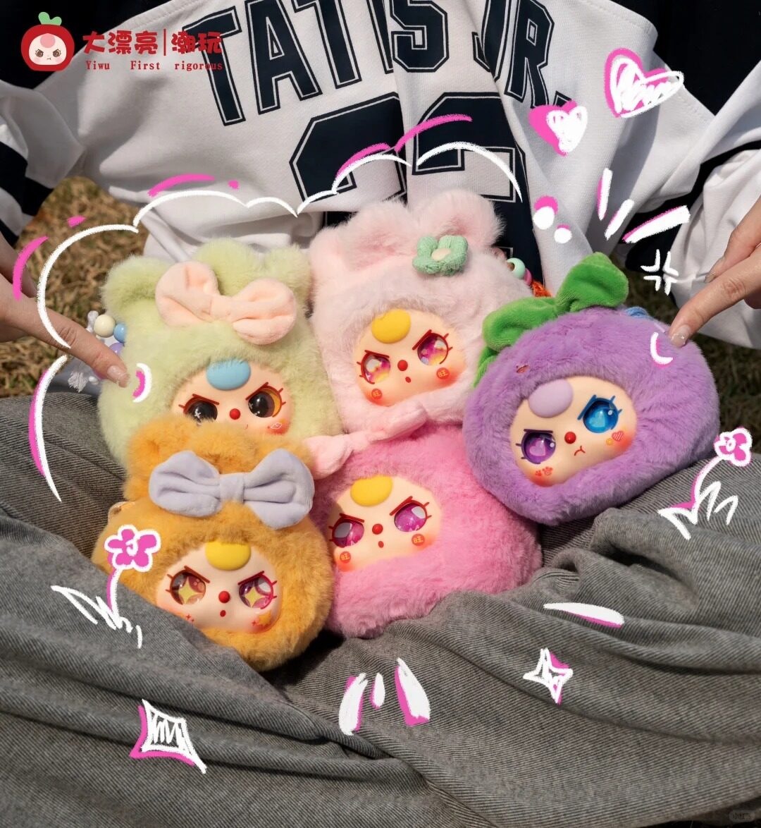 babythree 巾着　ぬいぐるみ babythree 人気 巾着 ベイビースリー ピンク ぬいぐるみポーチ