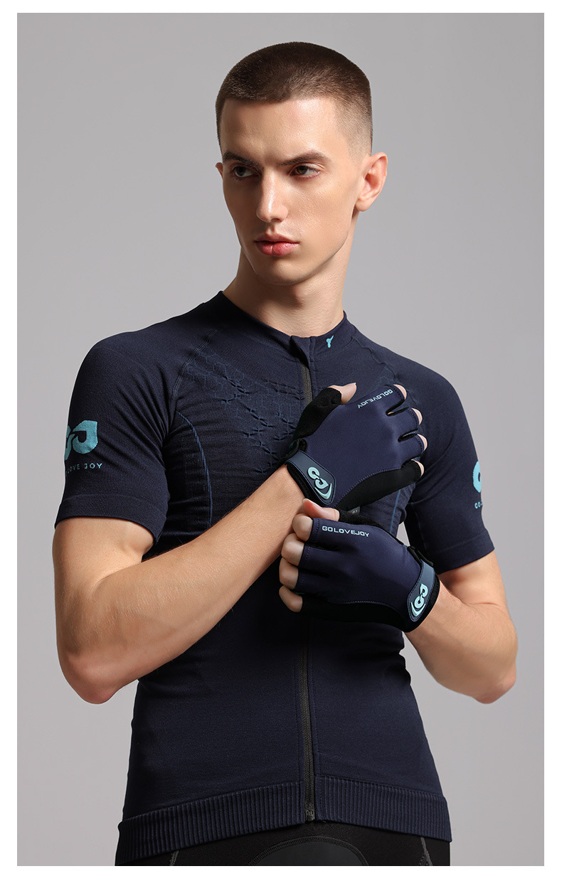 自転車用グローブ|夏用・衝撃吸収・滑り止め・指切りタイプ・サイクリング・スポーツ・男女兼用|undefined