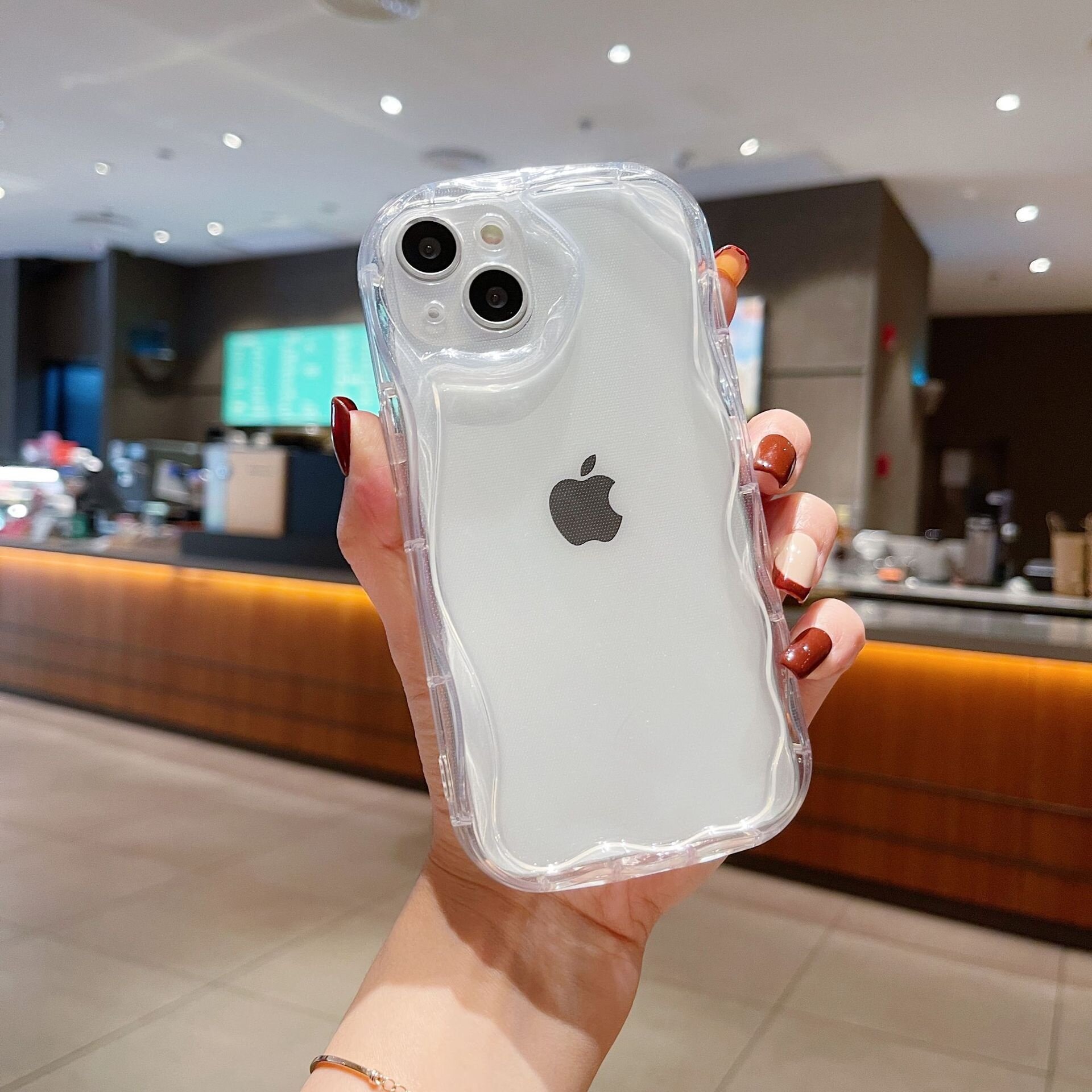 スマホケース｜Apple 16・クリーム色・TPU素材・落下防止・保護カバー・男女兼用|undefined