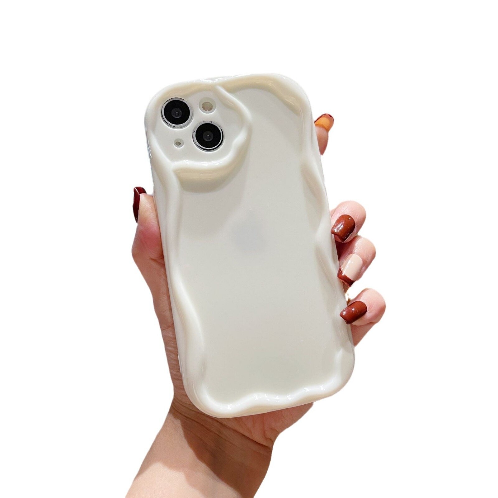 スマホケース｜Apple 16・クリーム色・TPU素材・落下防止・保護カバー・男女兼用|undefined