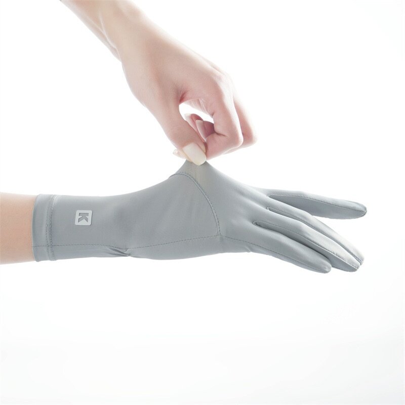 日焼け防止手袋｜レディース・薄型・UV 保護・アイスシルク素材・滑り止め|undefined