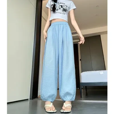 パンツ ｜ ゆったり・夏・ハイウエスト・カジュアル・ファッション・涼しい・ロング丈・ワイドパンツ