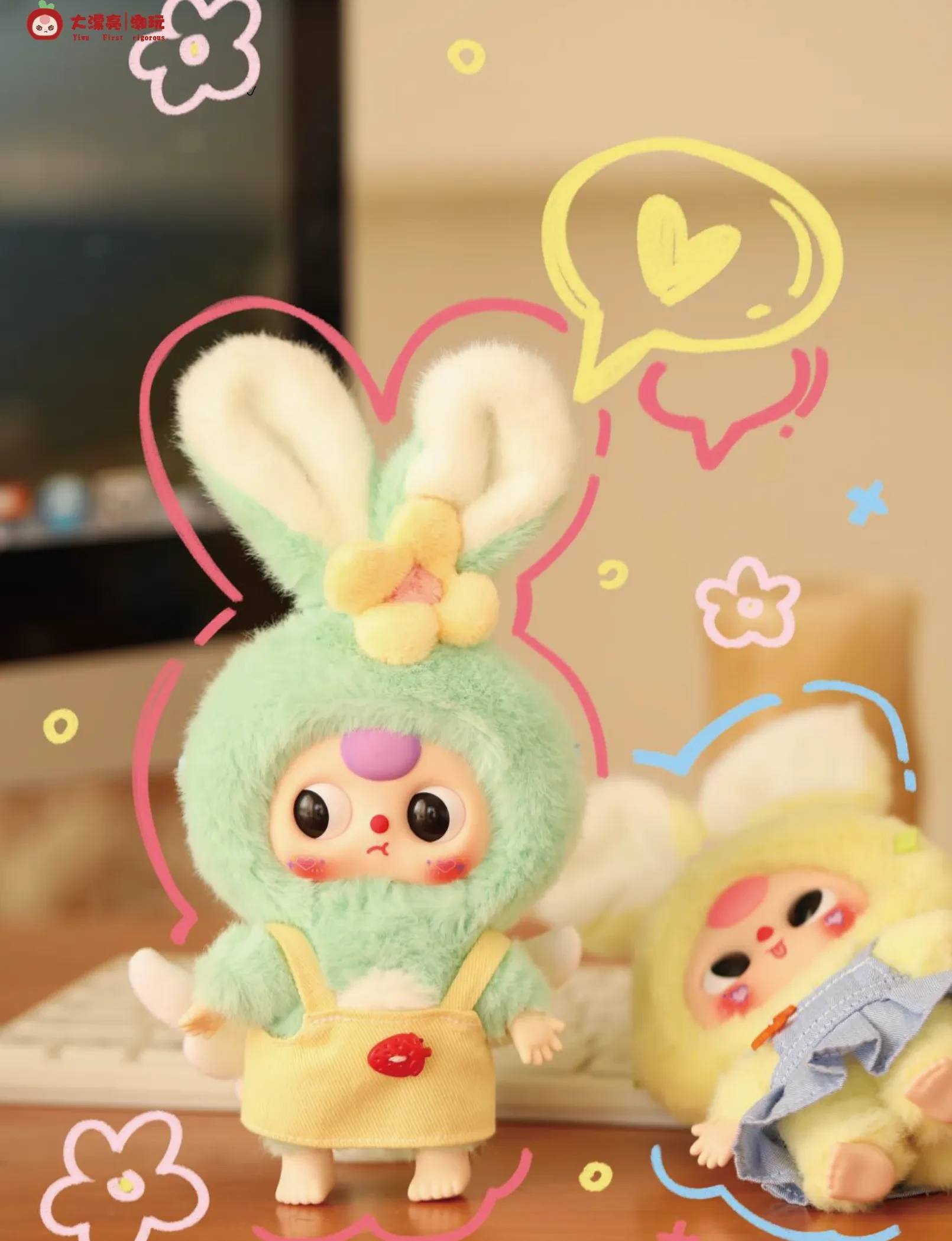 BABY THREE】マカロンうさぎちゃんシリーズ・ブラインドボックス