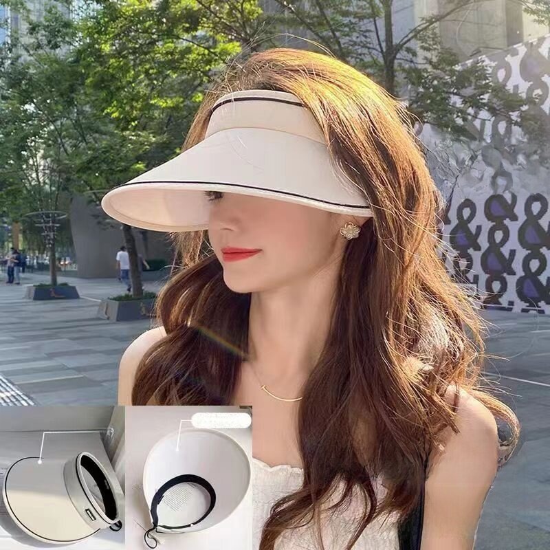 日よけ帽子｜夏用・つば広・UPF50+・自転車用・紫外線対策・サンバイザー・日焼け止め・UVカット・顔を隠せる|undefined