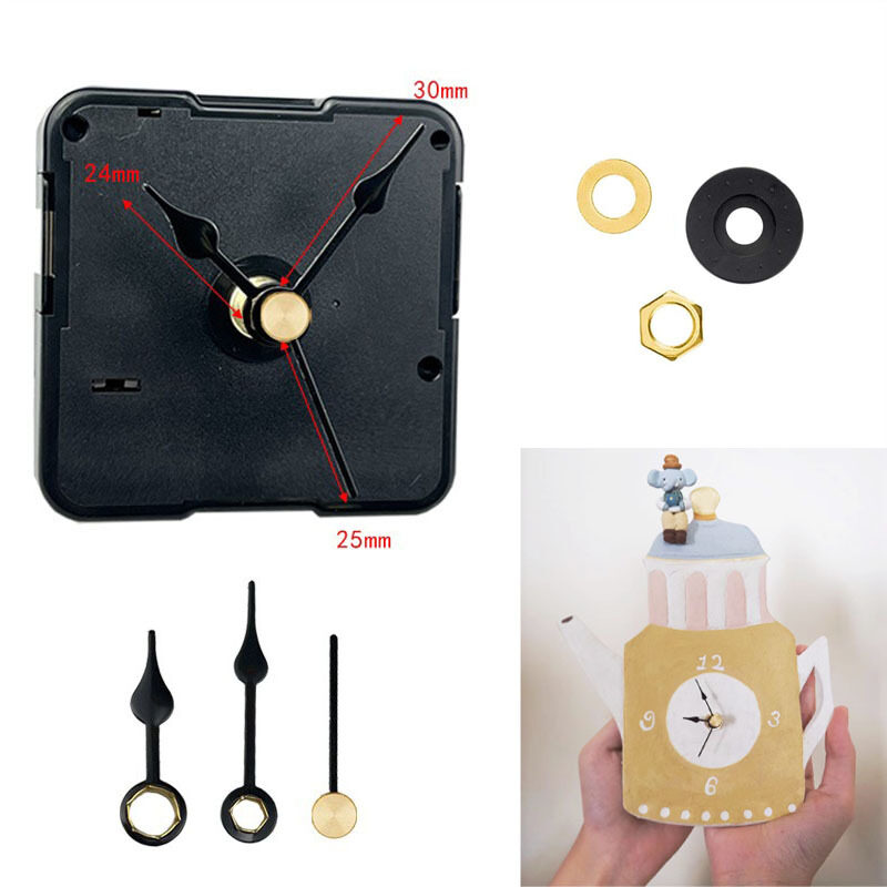 工場スポットサイレント卓上時計ムーブメント DIY 木製時計ムーブメント手作りセラミック時計ムーブメント小さな時計針ホット|undefined