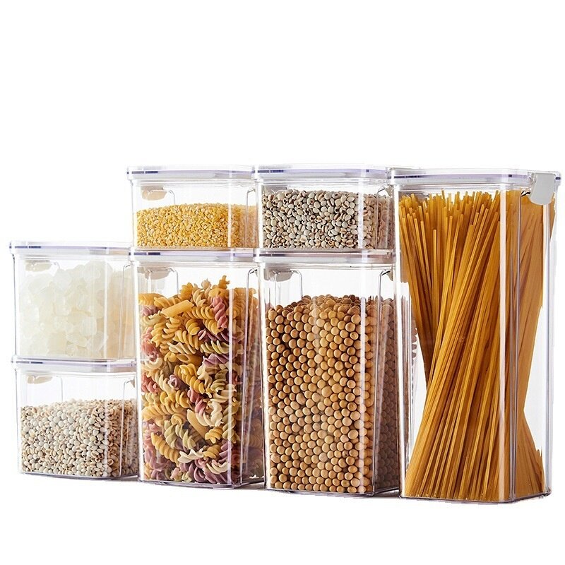 キッチン用品｜穀物・食品・密封・透明・保存容器・乾燥食品・湿気防止・食品収納・使いやすい・整理と保管に便利|undefined