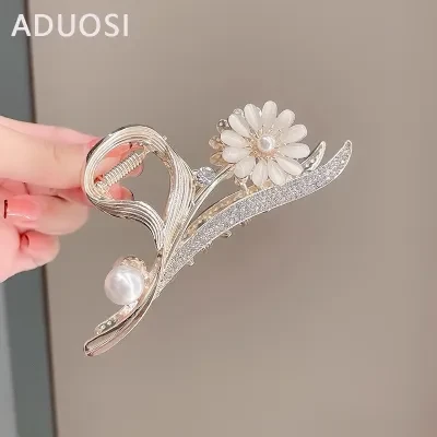 新作・ヒナギク・ヘアクリップ・大きめ・ヘアアレンジ・おしゃれ・上品