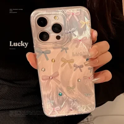スマホケース｜iPhoneケース・蝶結び・パステルカラー・おしゃれ・かわいい・レディース向け・蝶結び
