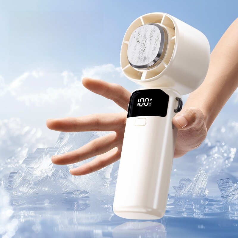 ミニ扇風機｜冷却機能付き・ハンディファン・USB充電式・携帯便利・折り畳み式・アイスクール機能・アウトドアに最適|undefined