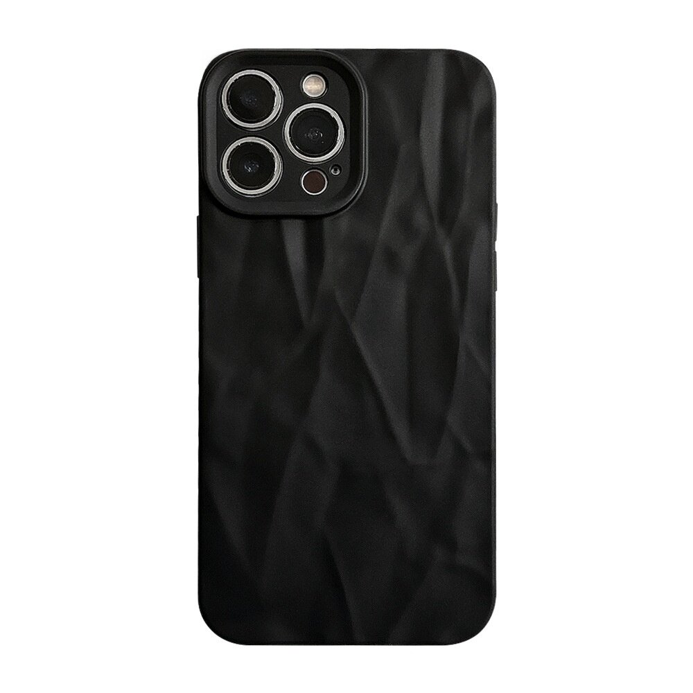 iPhoneケース｜適用機種13/14/15 Pro Max/XR・ソフトケース・しわ加工・フルカバー・シンプル・高級感|undefined
