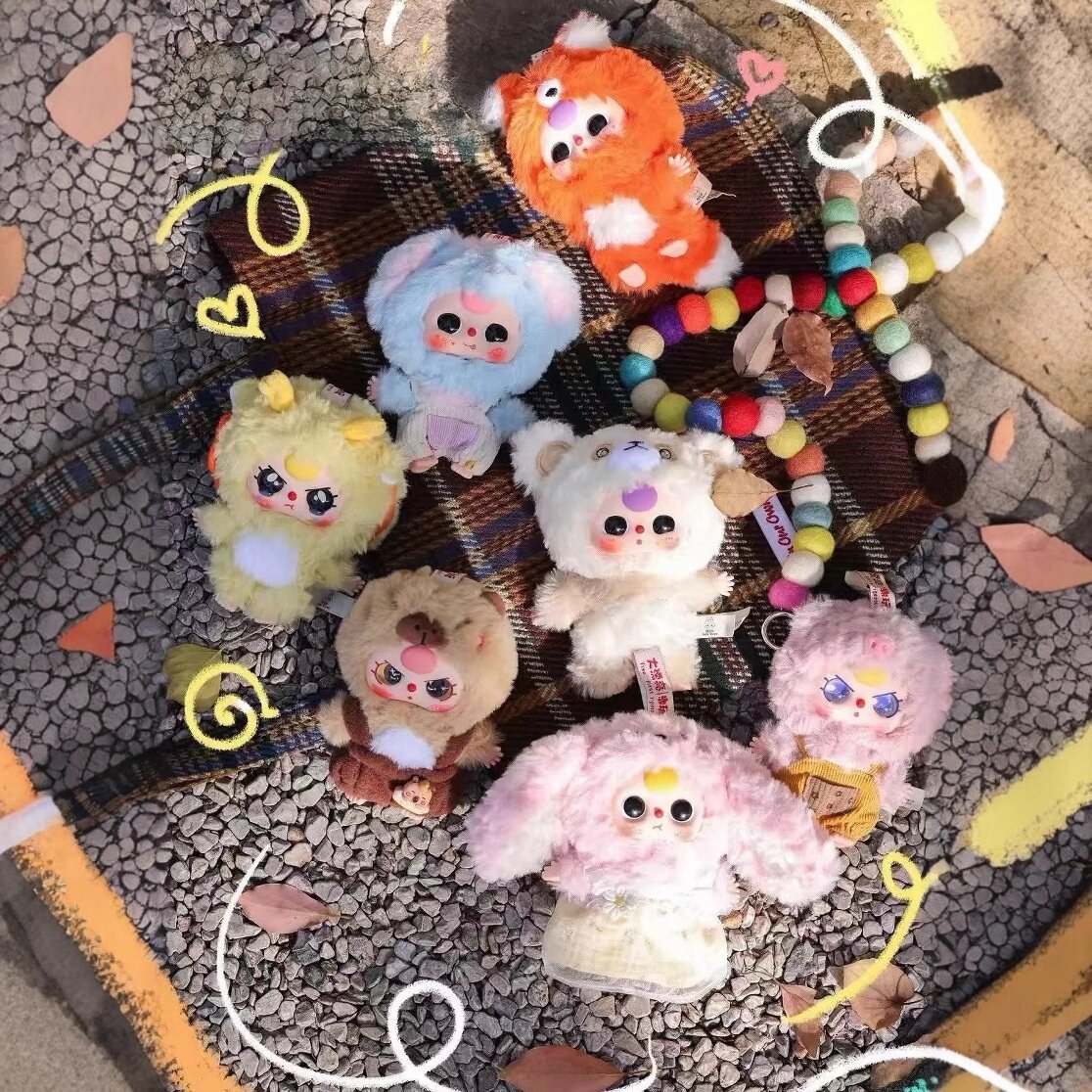 【BABY THREE】かわいい・ぬいぐるみ・ブラインドボックス・フィギュアコレクション・置き物・おもちゃ|undefined