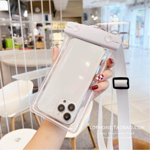 屋外防水ラフティング発光携帯電話バッグクロスボディ防塵水泳写真ダイビング携帯電話に適しています|undefined