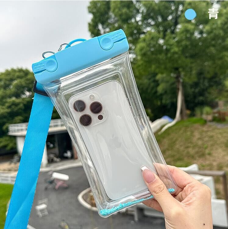 屋外防水ラフティング発光携帯電話バッグクロスボディ防塵水泳写真ダイビング携帯電話に適しています|undefined