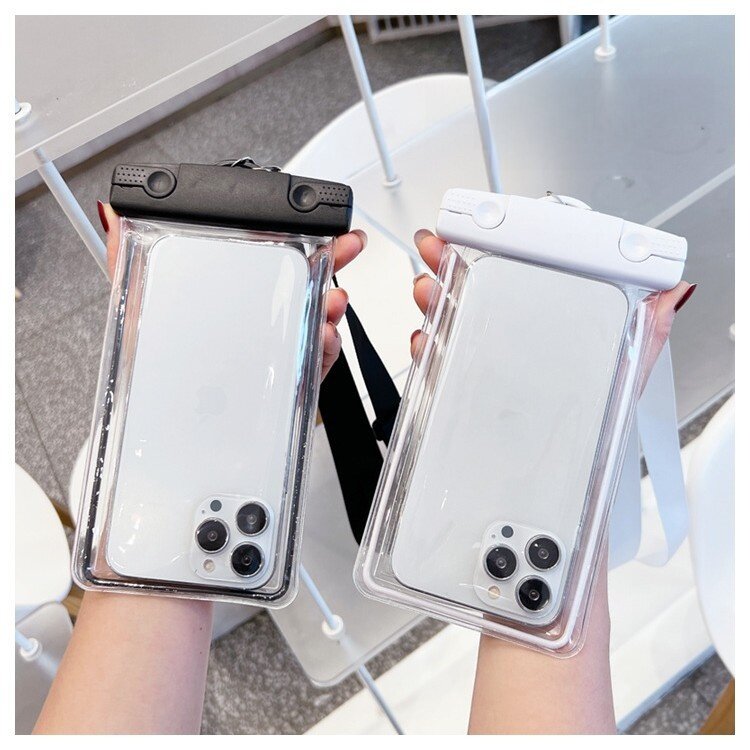 屋外防水ラフティング発光携帯電話バッグクロスボディ防塵水泳写真ダイビング携帯電話に適しています|undefined