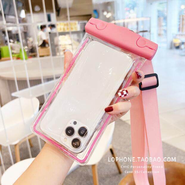 屋外防水ラフティング発光携帯電話バッグクロスボディ防塵水泳写真ダイビング携帯電話に適しています|undefined