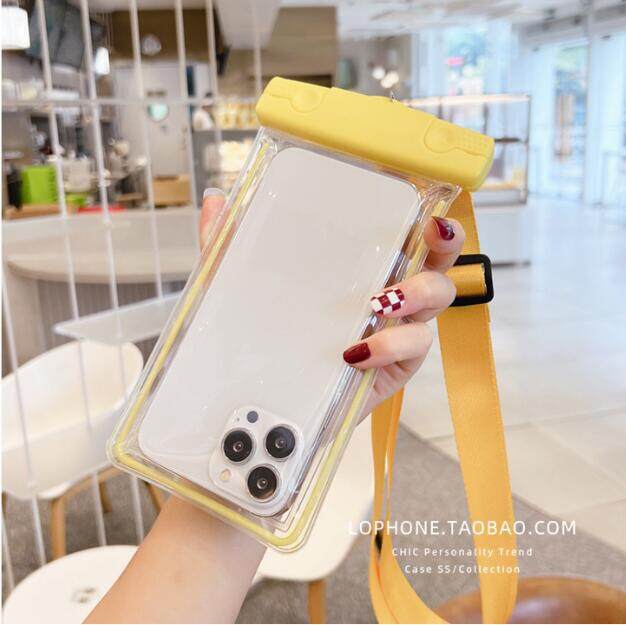 屋外防水ラフティング発光携帯電話バッグクロスボディ防塵水泳写真ダイビング携帯電話に適しています|undefined