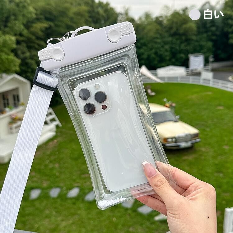 屋外防水ラフティング発光携帯電話バッグクロスボディ防塵水泳写真ダイビング携帯電話に適しています|undefined