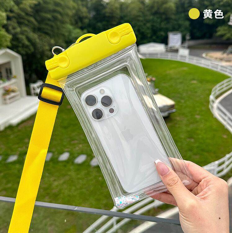 屋外防水ラフティング発光携帯電話バッグクロスボディ防塵水泳写真ダイビング携帯電話に適しています|undefined