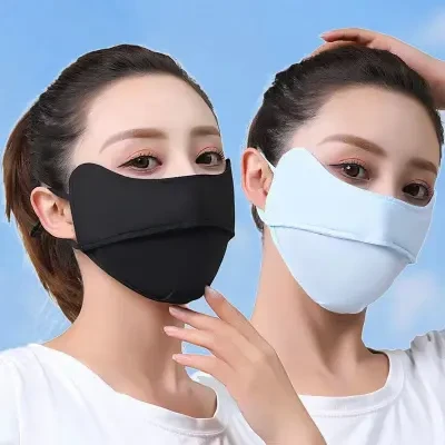 UVカットフェイスカバー｜通気性・薄手・夏用・日焼け防止・涼しい・顔全体を覆う