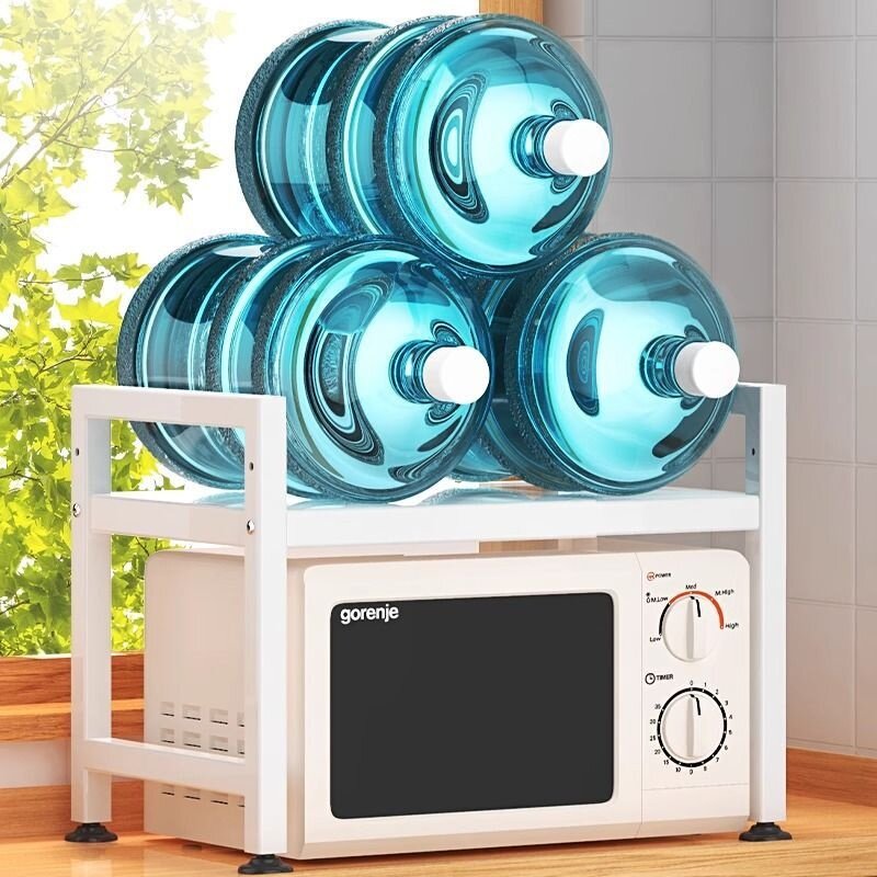 キッチンラック｜伸縮式・フロア置き型・電子レンジ棚・炊飯器ラック・多機能・家庭用・多層・卓上収納・便利|undefined