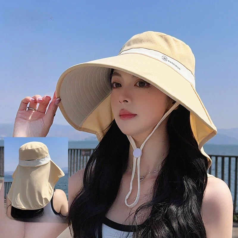 UVカット帽子｜つば広帽子・日焼け止め帽子・ネックガード付き・通気性・夏用・登山・自転車・紫外線対策・おしゃれ|undefined