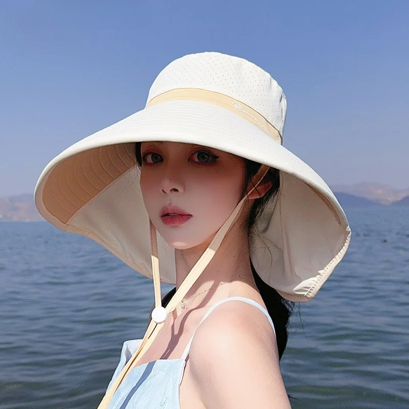 UVカット帽子｜つば広帽子・日焼け止め帽子・ネックガード付き・通気性・夏用・登山・自転車・紫外線対策・おしゃれ|undefined