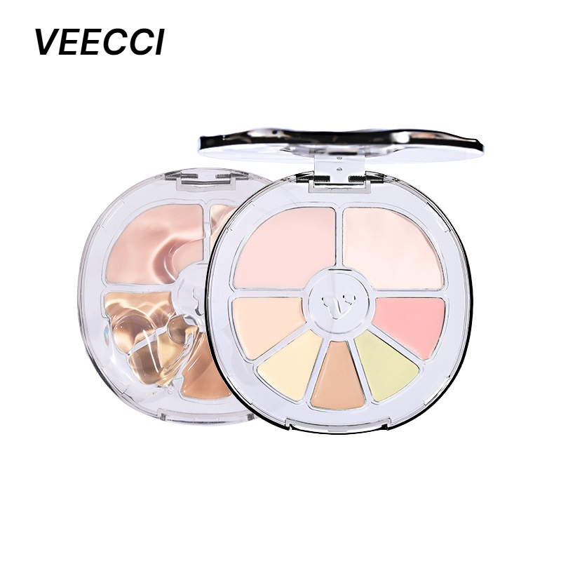 VEECCI 7色コンシーラーパレット｜なめらか・ほうれい線・ニキビ跡・シミ・色ムラをカバー・ナチュラル・乾燥しにくい・崩れにくい|undefined