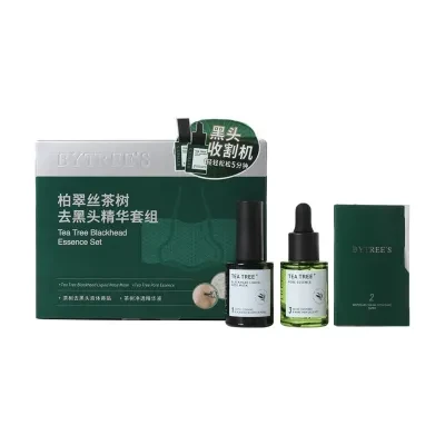 7s-Beauty 史上最強中華コスメ専門店 BYTREES ペトレツ ティーツリー毛穴ケアセット｜茶樹成分配合・鼻パック・黒ずみ除去・角栓除去・毛穴引き締め・つるつる鼻へ