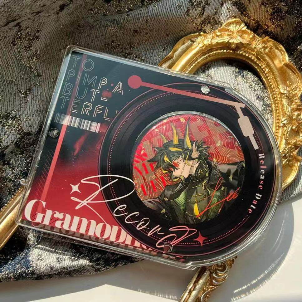 アクリル缶バッジケース｜缶バッジ収納・ディスプレイ・アニメグッズ・高見え・おしゃれ・推し活・レコードプレーヤー・アクリルフレーム|undefined