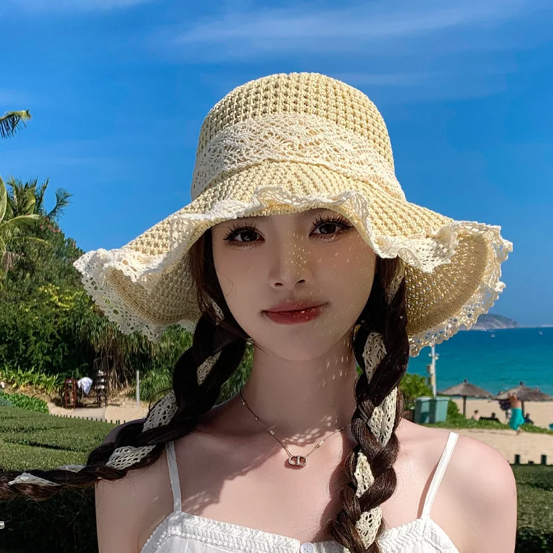 日よけ止め帽子｜かわいい・海辺・レディース・カジュアル・夏用・UVカット|undefined