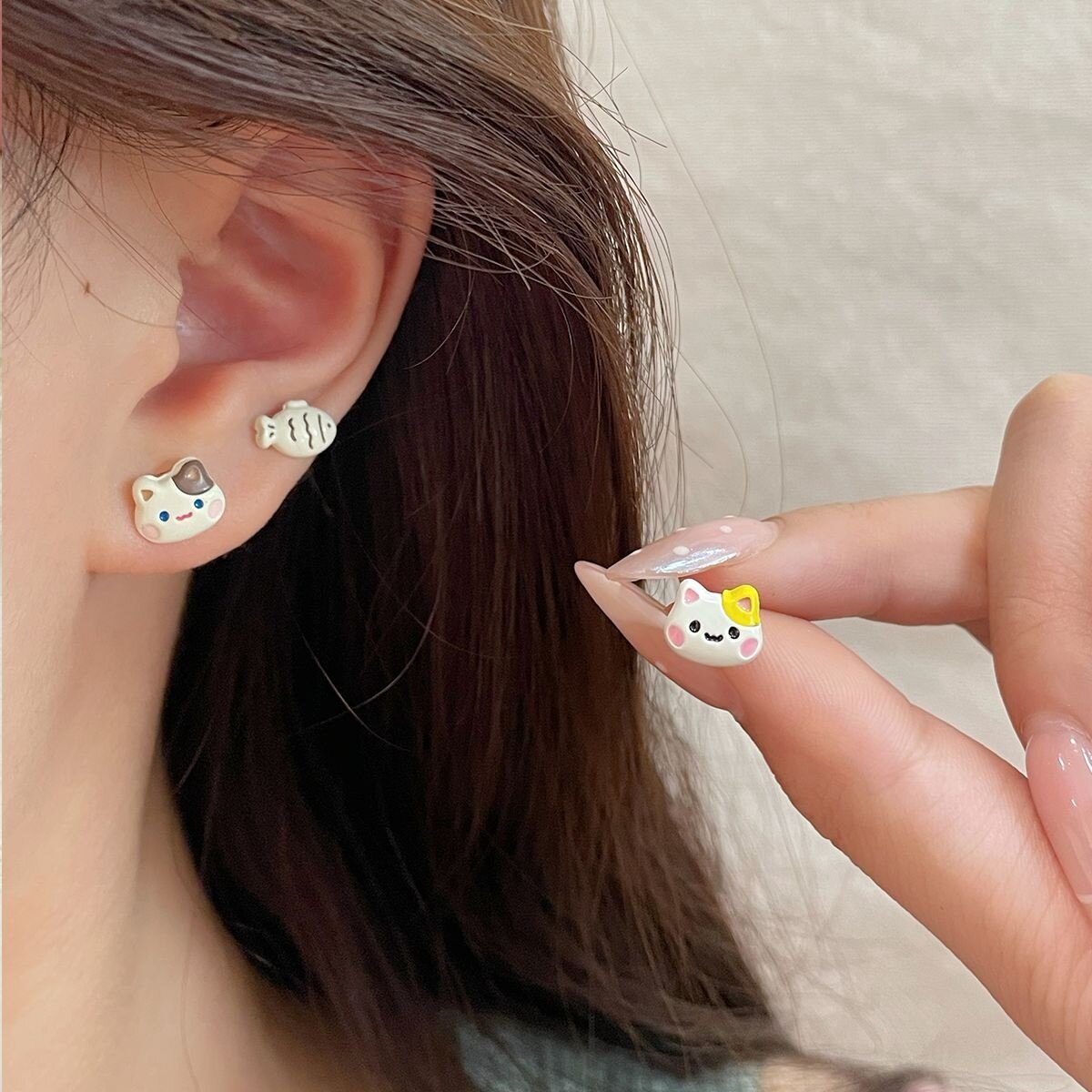 ピアス｜スタッドピアス・3点セット・シルバー925針・小ぶり・ビーバー・夏用・可愛い|undefined