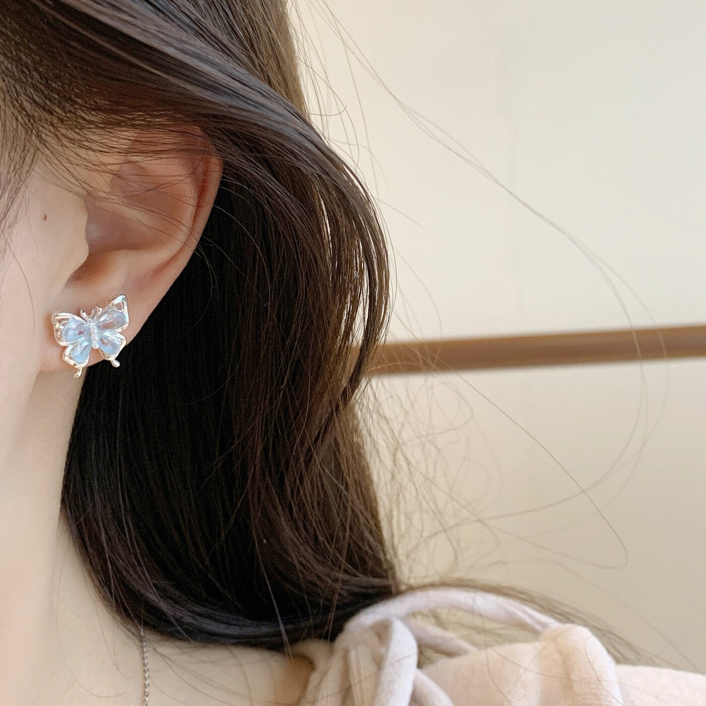 ピアス｜シルバー925・ジルコニア・バタフライ・フラワー・パール・軽やか・上品・華やか|undefined