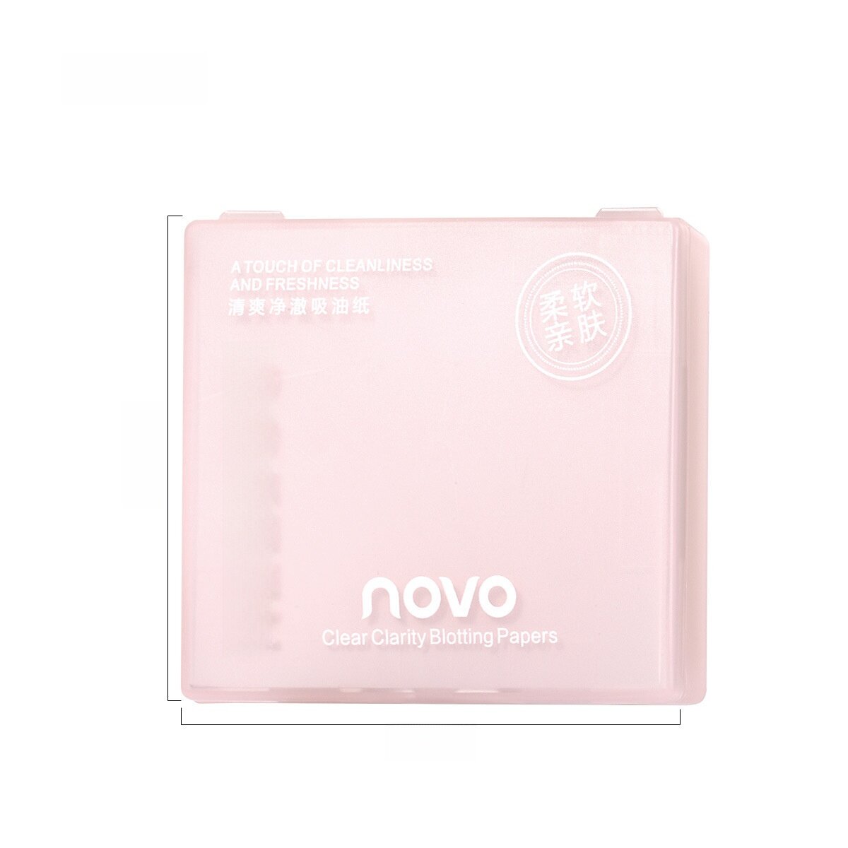 NOVO あぶらとり紙｜鏡付き・パフ付き・携帯用・さっぱり・皮脂吸着・テカリ防止|undefined