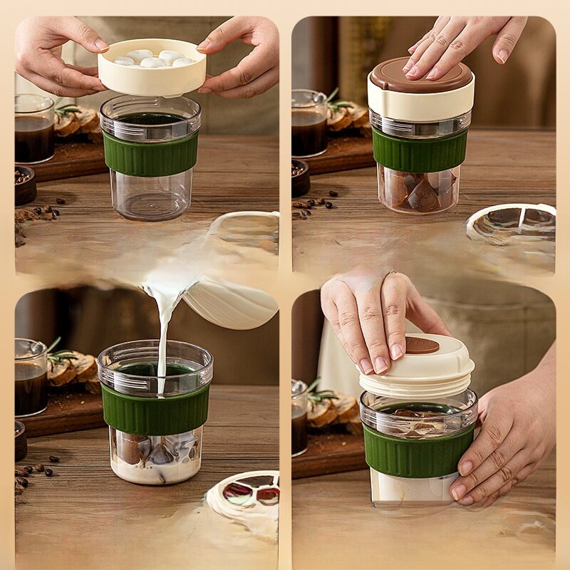 コールドブリューボトル｜タンブラー・製氷皿付き・夏用・持ち運び便利・シンプル・レトロ・おしゃれ|undefined