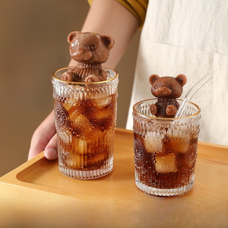 製氷型｜シリコン製・立体ベア型・家庭用・ドリンク・コーヒー・紅茶・かわいい|undefined