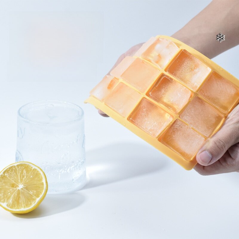 15個取り製氷皿｜シリコン製・蓋付き・取り出しやすい・家庭用・食品グレード|undefined