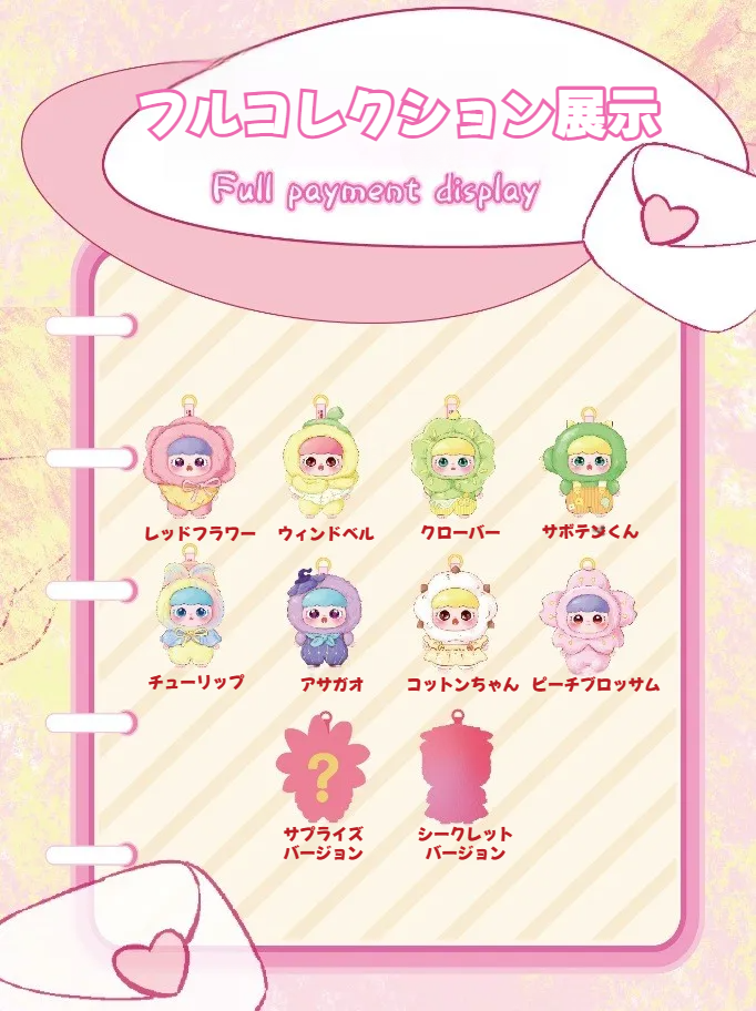 TOPTOY baby three 日本限定 ブラインドボックス ピンク ビニールフェイスのブラインドボックス,ぬいぐるみ,サプライズ