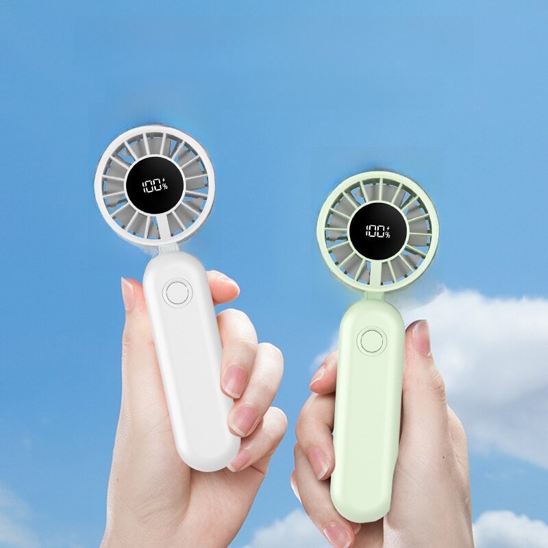 卓上扇風機｜デジタル表示・折りたたみ式・USB充電式・ミニサイズ・携帯便利・アウトドア・ハンディファン・高速・冷風扇・涼しい・持ち運びやすい|undefined