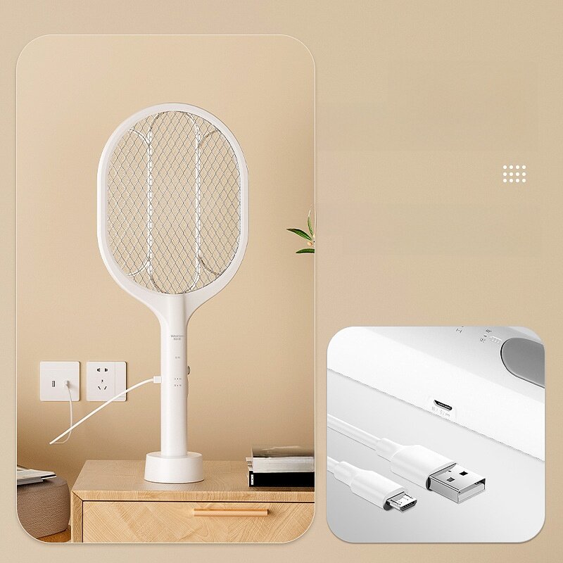 電撃殺虫ラケット｜充電式・蚊取り器・2way・ハエたたき・家庭用・寝室・蚊対策・リチウム電池式・便利グッズ|undefined